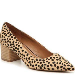 Leopard Print Calf Hair Block Heel 2” Pump - Sz 8